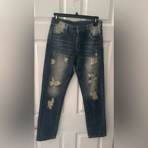 Distressed Blue Jeans for youth